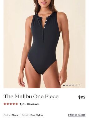 Andie Malibu Black One-Piece - L
